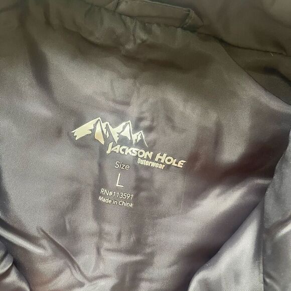 Jackson Hole Men’s Slate Gray Puffer Packable Quilted Vest Sz Large Outerwear - Picture 3 of 4